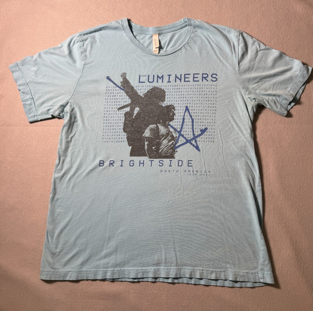 The Lumineers Brightside North America 2022 Tour T-Shirt Size XL